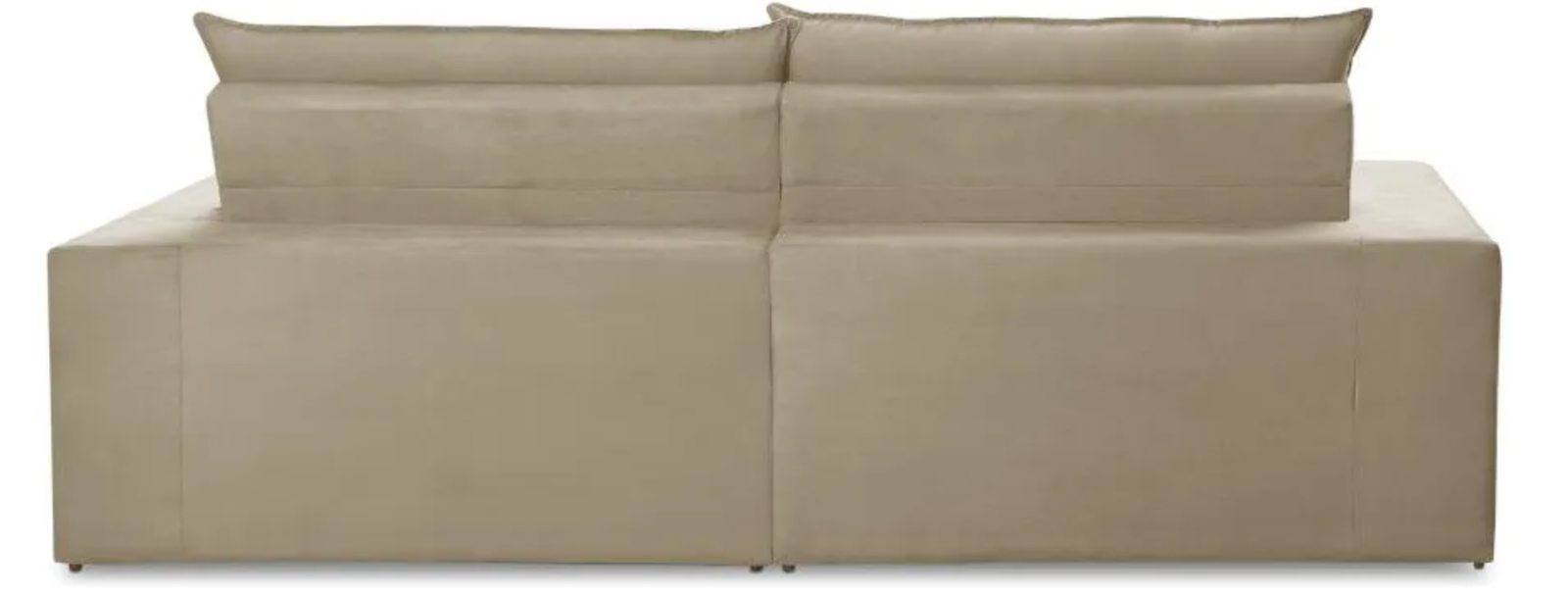 Sofá Retrátil 2 Lugares 1,50m Molas Emily Suede Bege - Image 5