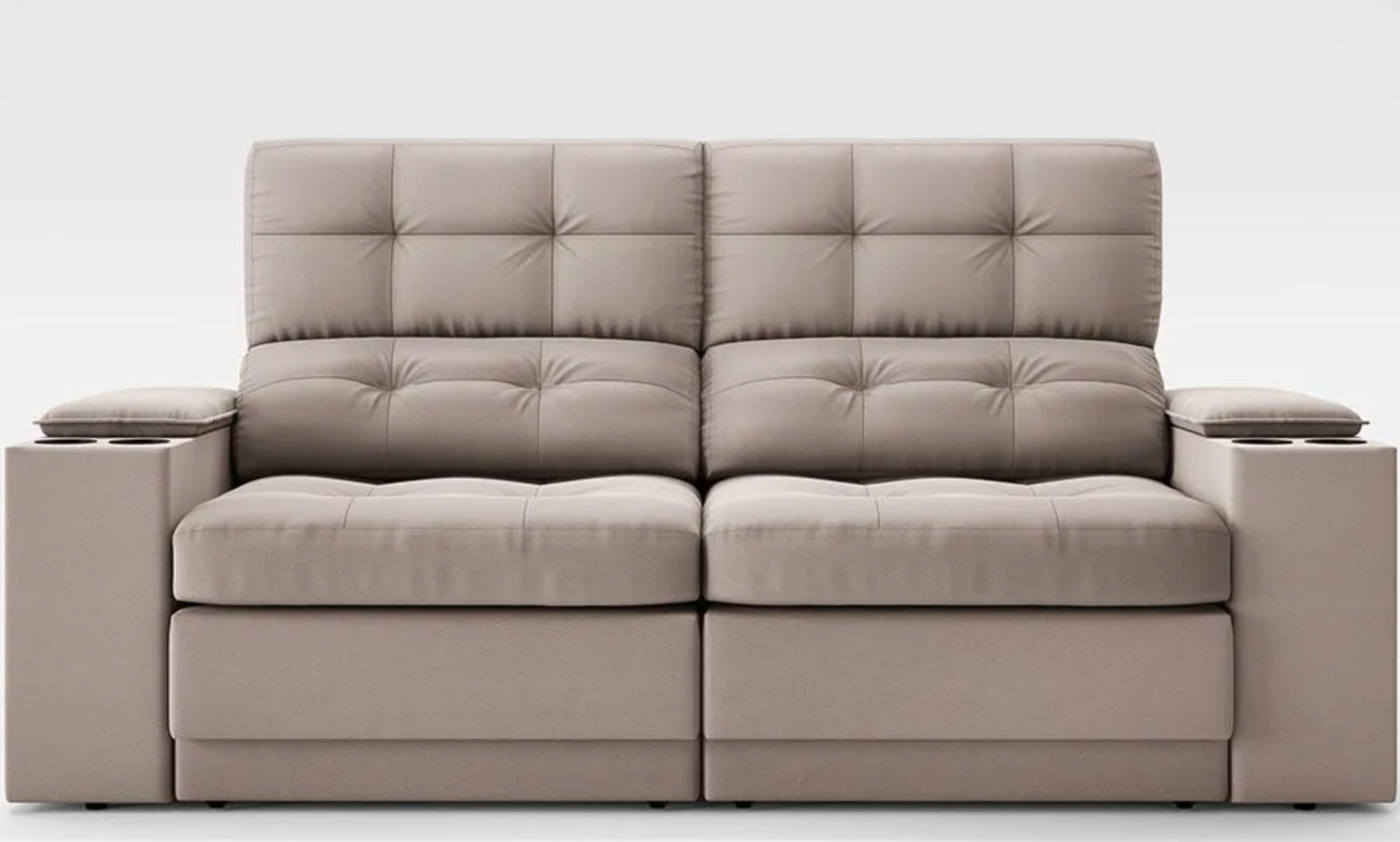 Sofá Retrátil E Reclinável Eureka 1,70m Bege